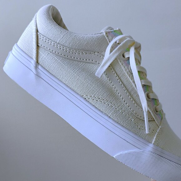 Vans Women's Old Skool Hemp Linen Sneaker in Subtle & Elegant Turtledove - Picture 6 of 12